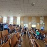 Uczniowie klasy 4A na zajęciach w Katedrze Inżynierii Biosystemów